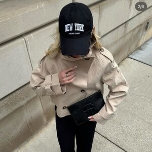 ASOS Tan Crop Trench S